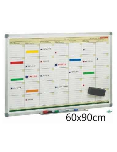 PLANNING PIZARRA BLANCA MENSUAL FAIBO  60X90 PLM