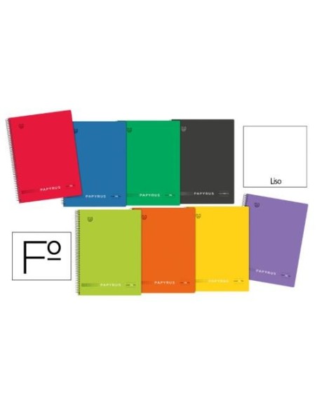 CUADERNO FOLIO TAPA  POLIPROPILENO 80H 90GRS LISO COLORES SURTIDOS GRAFOPLAS 88443599 (8)