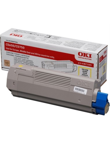 OKI C5650/C5750 Toner Amarillo 2k