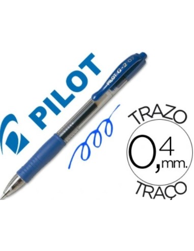 BOLIGRAFO PILOT G2 CAUCHO ANTIFATIGA AZUL NG2A/  BL-G2-7 (12)
