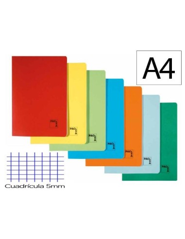 PRO-DESCA LIBRETA A4 GRAPADA GOFRADA 48H 70 GRS CUADRICULA 5  PACSA 20068 (40)
