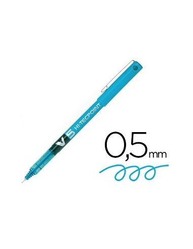ROTULADOR PILOT V5 AZUL CLARO NV5AC/ BX-V5 (12)