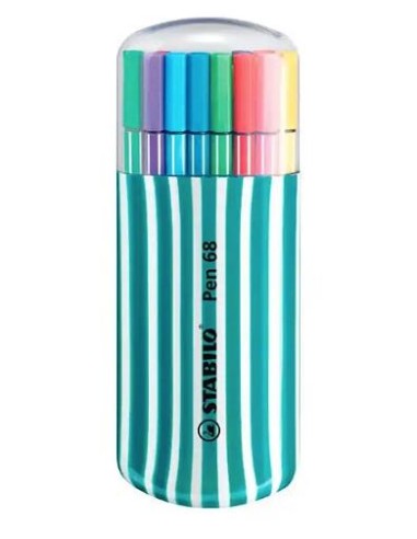 ESTUCHE STABILO  POINT 68 ZEBRUI 20 COLORES BRILLANTES 6820-02-2-5