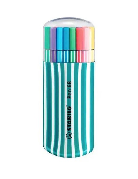 ESTUCHE STABILO  POINT 68 ZEBRUI 20 COLORES BRILLANTES 6820-02-2-5