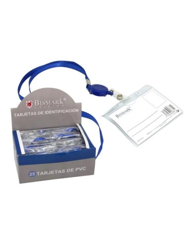 TARJETA IDENTIFICACION CON CORDON EXTENSIBLE BISMARK POESSA 318675 (25)