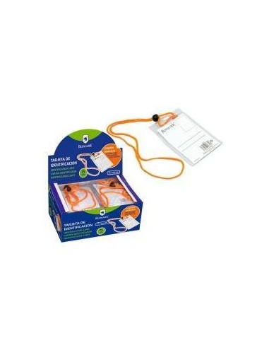 IDENTIFICADORES CON CORDON NARANJA FINO 105 X 70 POESSA 318672 (25)