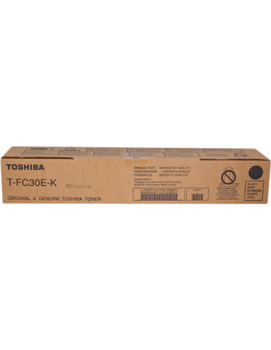 Toshiba Toner negro T-FC30EK (6AG00004450) para e-STUDIO 2050c, 2550c, 2051, 2551c, 38400 páginas