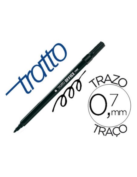 ROTULADOR TRATTO OFFICE NEGRO FINA FILA 730503 (12)