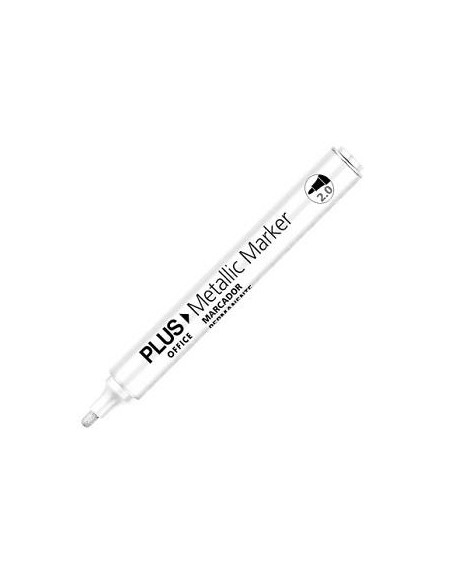 ROTULADOR BLANCO GRUESO 2MM PLUS MARKER MAKRO 081427 (12)