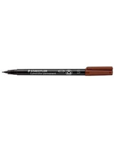 ROTULADOR STAEDTLER LUMOCOLOR SUPERFINA 313-7 MARRON (10)
