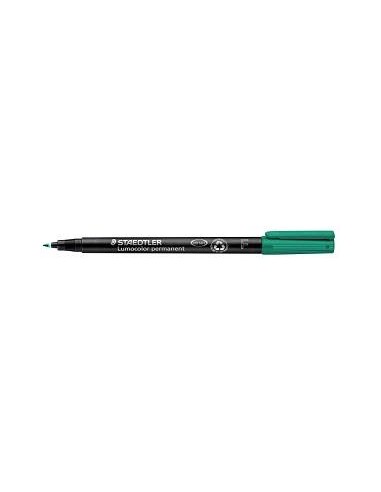 ROTULADOR STAEDTLER LUMOCOLOR  FINA 318-5 VERDE  (10)