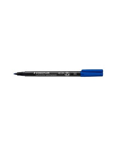ROTULADOR STAEDTLER LUMOCOLOR MEDIA 317-3 AZUL (10)