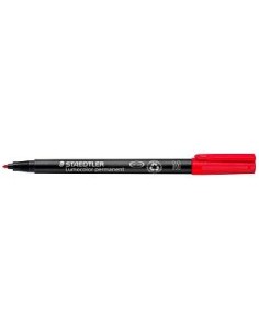 ROTULADOR STAEDTLER LUMOCOLOR MEDIA 317-2 ROJO (10)