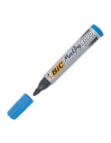 ROTULADOR PERMANENTE MARKER 2000  PUNTA CONICA AZUL BIC 8209143 (12)