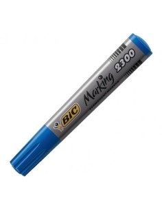 ROTULADOR PERMANENTE  MARKER ECO 2300  PUNT BISELADA AZUL BIC  8209253
