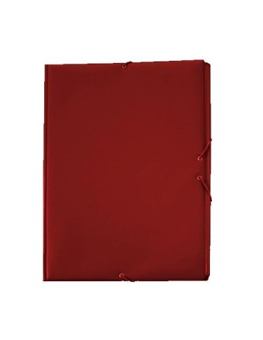 CARPETA FOLIO PLASTICO CON SOLAPAS GRANATE GRAFOPLAS 01220050
