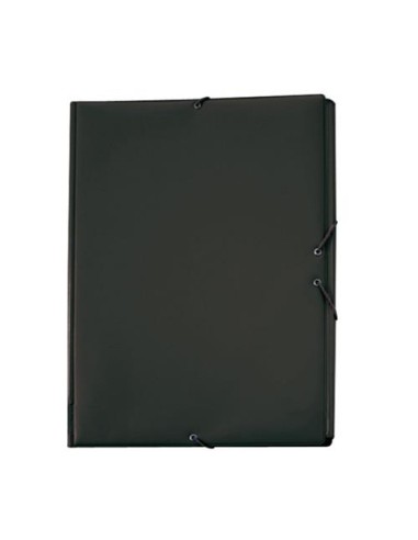 CARPETA FOLIO PLASTICO CON SOLAPAS NEGRA  GRAFOPLAS 01220010