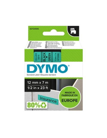 CINTA DYMO 12X7 NEGRO/VERDE 45019 NEWELL S0720590