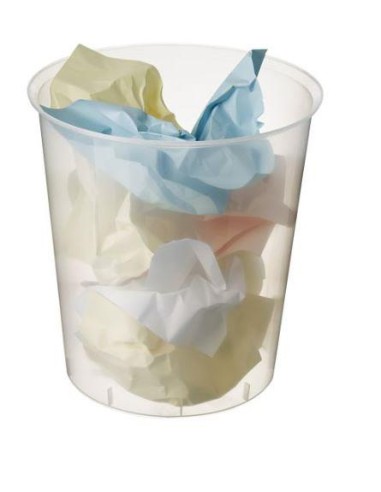 PAPELERA TRANSLUCIDA BLANCA A2000 REF.2001CSTL