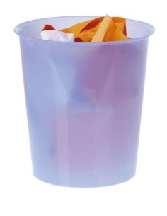 PAPELERA TRANSLUCIDA AZUL A2000  REF.2001AZTL