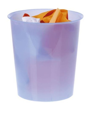 PAPELERA TRANSLUCIDA AZUL A2000  REF.2001AZTL