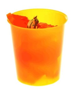 PAPELERA TRANSLUCIDA NARANJA A2000 2001TL  REF.2001NATL