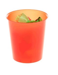 PAPELERA TRANSLUCIDA ROJO A2000  2001TL REF.2001RJTL