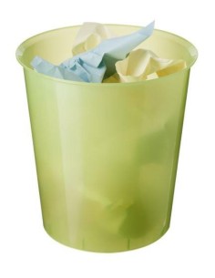 PAPELERA TRANSLUCIDA VERDE KIWI A2000  2001TL REF.2001kWTL