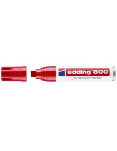 ROTULADOR EDDING PUNTA BISELADA GRUESA ROJO 800-002 (5)