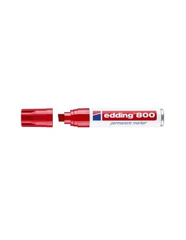 ROTULADOR EDDING PUNTA BISELADA GRUESA ROJO 800-002 (5)