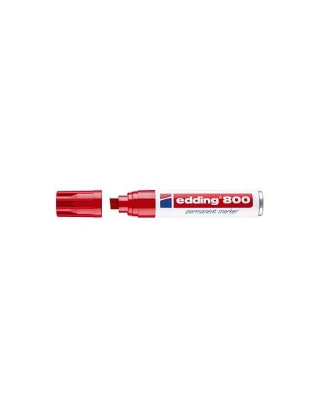 ROTULADOR EDDING PUNTA BISELADA GRUESA ROJO 800-002 (5)