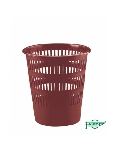 PAPELERA DE REJILLA PEQUEÑA 12 LITROS BURDEOS FAIBO       307-13