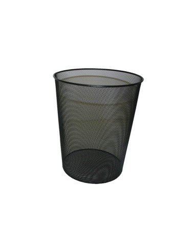 PAPELERA METAL CELDON NEGRA REJILLA POESSA 317273