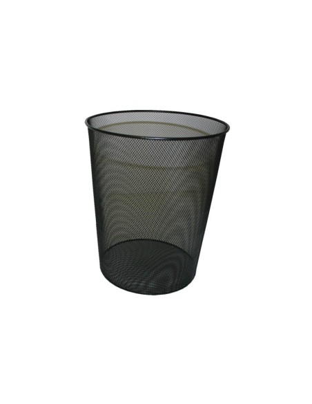PAPELERA METAL CELDON NEGRA REJILLA POESSA 317273