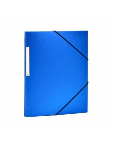 CARPETA CON GOMAS Y SOLAPA P.P. RAYAS DIAGONALES BLACKLINE AZUL GRAFOPLAS 04800430 (6)