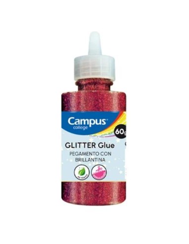 PEGAMENTO GLITTER CON BRILLANTINA ROJO 60GR MAKROPAPER 862124