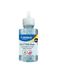 PEGAMENTO GLITTER CON BRILLANTINA PLATA 60GR MAKROPAPER 862129