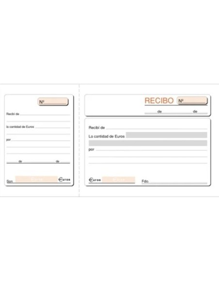 TALONARIO DE RECIBOS 1/3 APAISADO C/MATRIZ DOHE 50016 / LOAN T-16 / MAKRO 001375 (5)