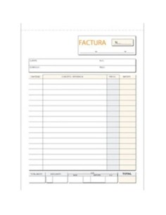 TALONARIO FACTURAS 1/8 NATURAL DUPLICADO DOHE 50068D /  LOAN T-68 /  MAKRO 001386 (5)