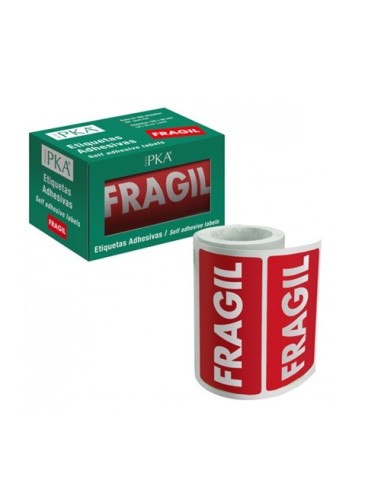 CAJA DE 200 ETIQUETAS EN ROLLO FRAGIL  DOHE 16411