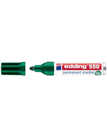 ROTULADOR EDDING VERDE CONICO 550-004 (10)