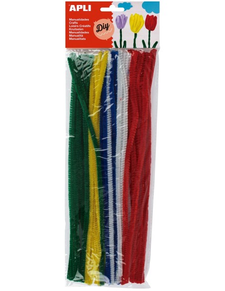 LIMPIAPIPAS CHENILLE SURTIDO 50 U APLI 13065