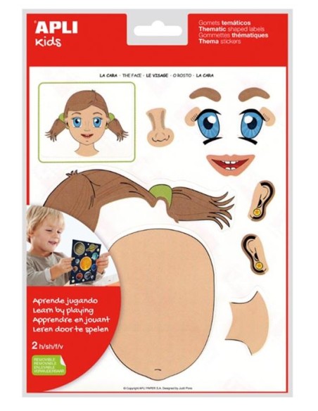 GOMETS TEMATICOS PARTES DE CUERPO HUMANO APLI 11867