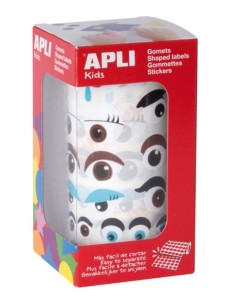 CAJO ROLLO GOMETS OJOS MULTICOLOR APLI 17613