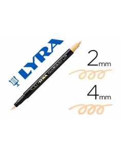 ROTULADOR PINCEL LYRA AQUA BRUS DUO CARNE CLARO FILA 6520032 (10)