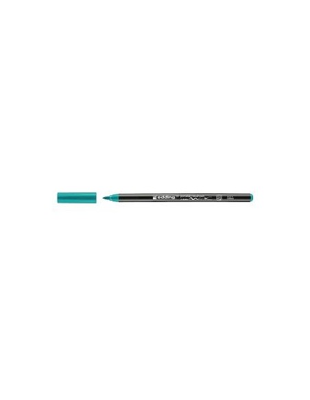 ROTULADOR EDDING PORCELANA BRUSHPEN AZUL TURQUESA 4200-014 (10)