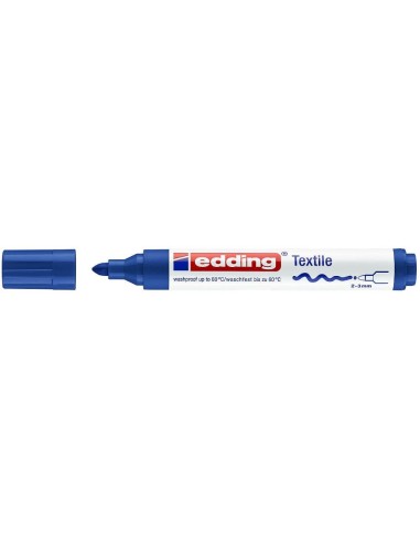 ROTULADOR EDDING 4500 MARCADOR TEXTIL AZUL  4500-003 (10)