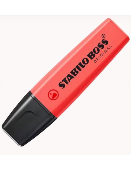 ROTULADOR FLUORESCENTE STABILO BOSS ROJO 70/40 (10)