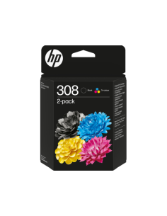 HP 2 Cartuchos 308 negra/tricolor