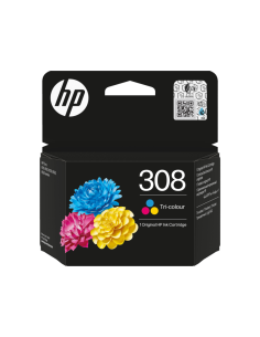 HP Cartucho 308 Color Cian, Magenta y Amarillo 120 p